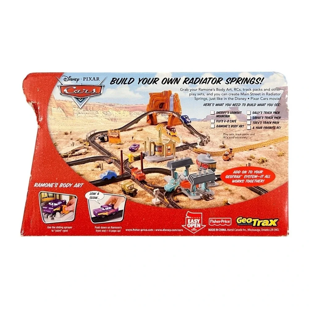 GeoTrax Ramones Body Art Playset Pixar Cars